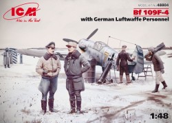 Bf 109F-4 with German Luftwaffe stuff 
