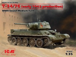 T-34/76 early 1943 production WWII Soviet Medium Tank