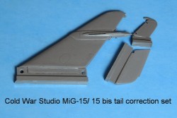 Mig-15, MiG-15 bis and MiG-15 UTI vertical fin correction set (Trumpeter kit)