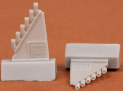 Spitfire exhaust (round) late types Mk. 21, 22, 24, 45, 46, 47 for Special Hobby