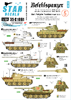 Befehlspanzer # 5. German Command, Control and Observation Tanks