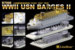 WWII USN Barges II YC283 YOS1 YR49