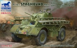 T17E1 STAGHOUND MK.I Armored Car Late Production with 12 Feet Assault Bridge
